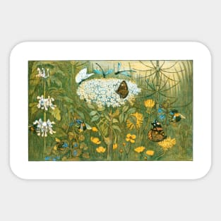 Flowers & Butterflies 1910 Theo van Hoytema Sticker